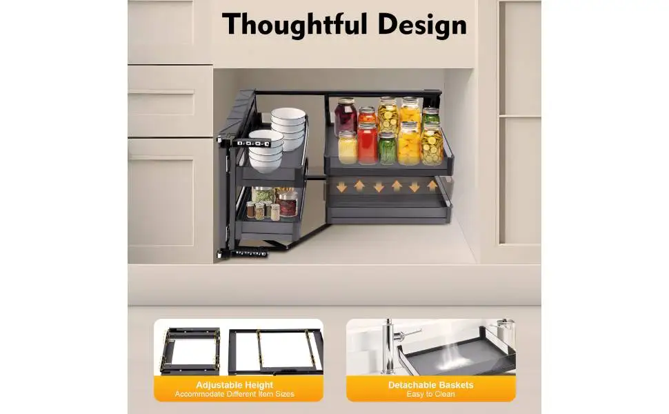 corner cabinet organizer