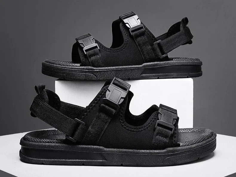 Sandali da uomo in PVC, modello slip-on, piatti da spiaggia, stile Y2k_voghion.com