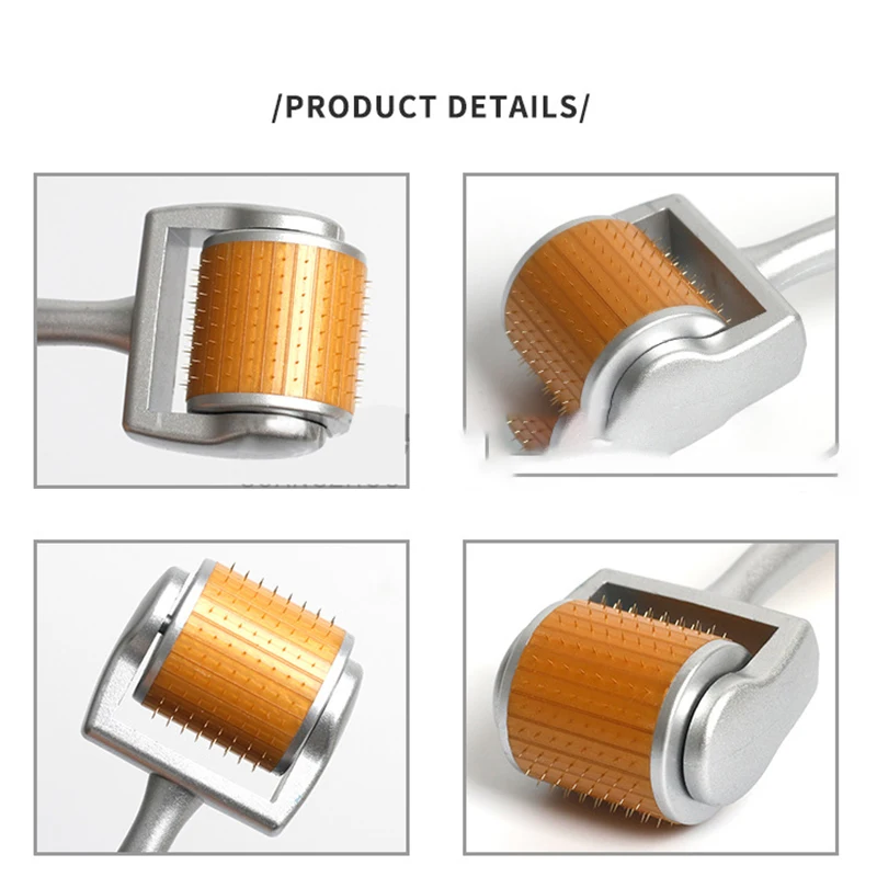 Microneedle roller titanium skin roller hair regrowth beard growth hair loss treatment thinning relapse facial skin care tools