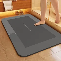 Ultra Absorbent Quick - Dry Non - Slip Bath Mat - 60x90cm (Gray)