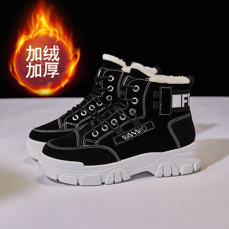 Women Snow Boots Sneakers Platform Shoes Thick Sole Plush Warm Winter Boots Ankle for Women Botas De Mujer Fashion Ladies Boots