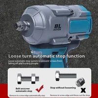 Clé à chocs électrique sans fil 3000N.m 1/2 ", clé électrique sans balais à vitesse variable, outil électrique pour batterie Makita 18-21V 4
