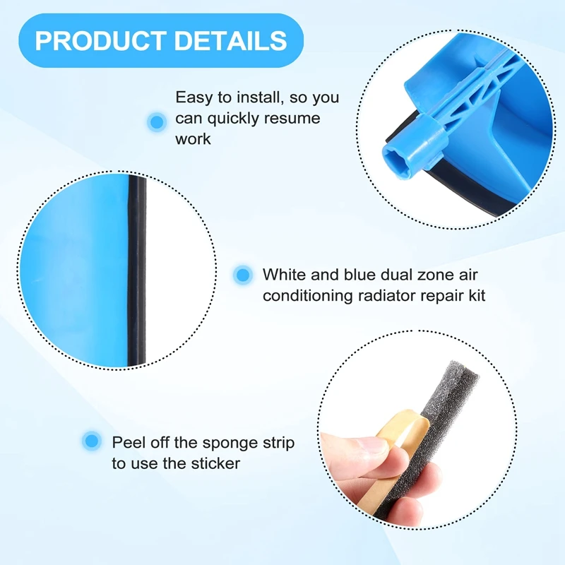 자동차 듀얼 존 에어컨 히터 플랩 수리 키트, 푸조 407 2004-2016 시트로엥 C5 6480E3