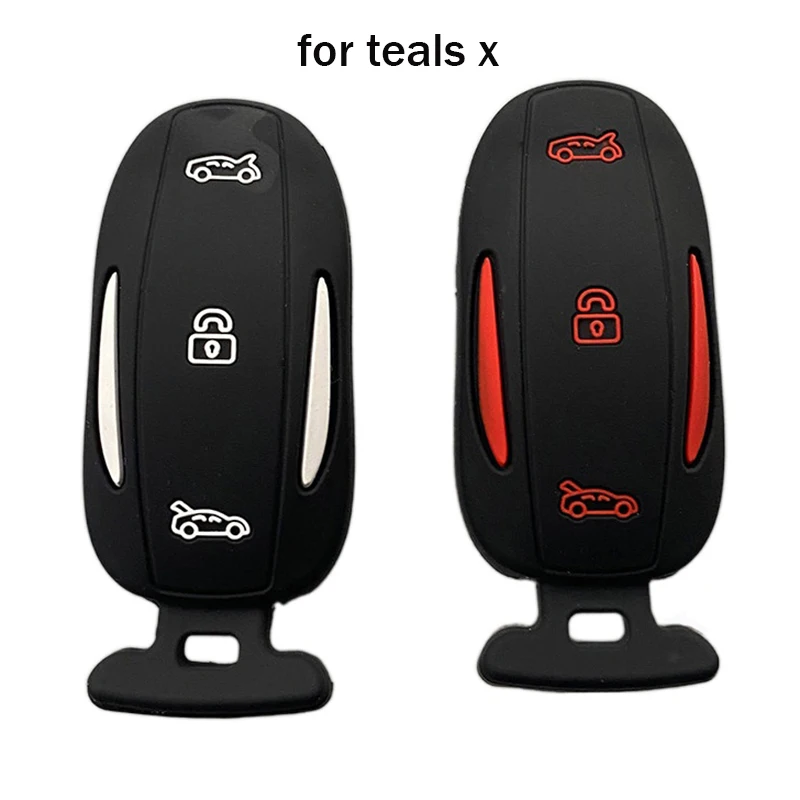 Custodia In Silicone Per Auto Smart Key Cover Fob Per Tesla Model 3 Model Y Model X Model S Key Shell Bag Holder Protector Accessori
