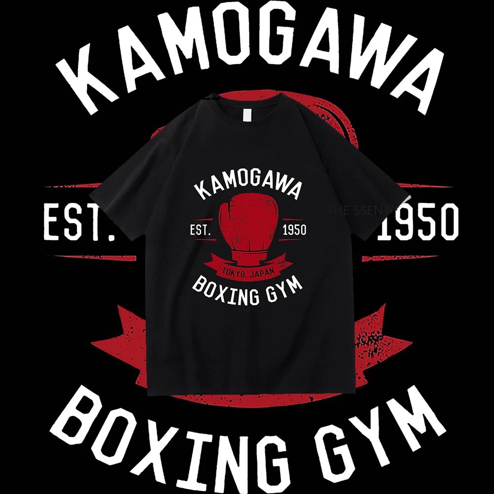 Anime Hajime No Ippo Kamogawa Boxing Gym T Shirt Men Women Makunouchi  Takamura KGB Graphic T-Shirts Clothing Harajuku Streetwear 