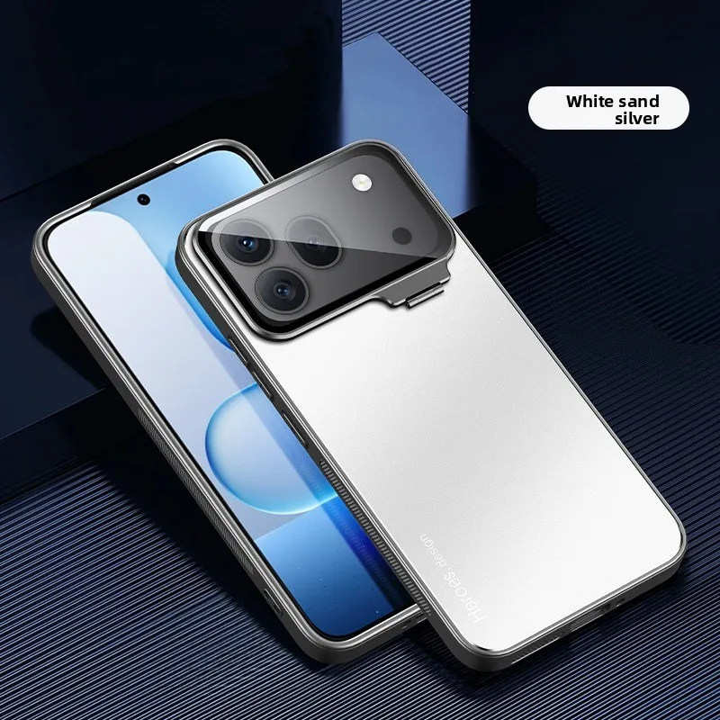 Enhanced Shockproof Magnetic Lens Bracket Case with Metal Ring and Acrylic Cover - Ultra-thin and Skin-friendly Design