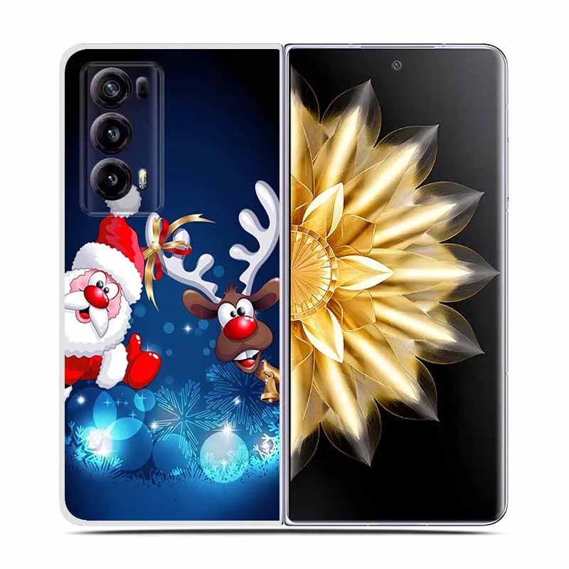 Christmas Cute Clear Hard Plastic Back Cover - Cartoon Design