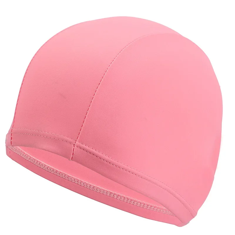 Children Swimming Cap Polyester Summer Boys and Girls swimming cap