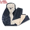 Winter Tracksuit Men Thick Warm Lamb Woolen Fleece Plus Size Hooded 2 Piece Set Jacket+pants Sportswear Casual Sweat Suits 8xl 1