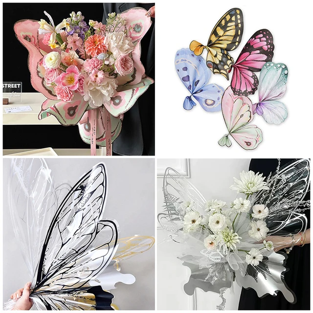 Carta Da Regalo E Adesivi Farfalle 3D - 30 Pezzi, 50x70 Cm, Per Feste E Fai Da Te - Foto 10