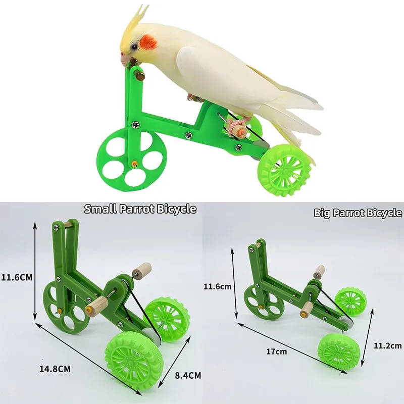 Parrot Bike Pet Bird Interactive Toy Toy Bird Training Supplies Pet Parrot Interactive Training Props Small Bird Toy Bike