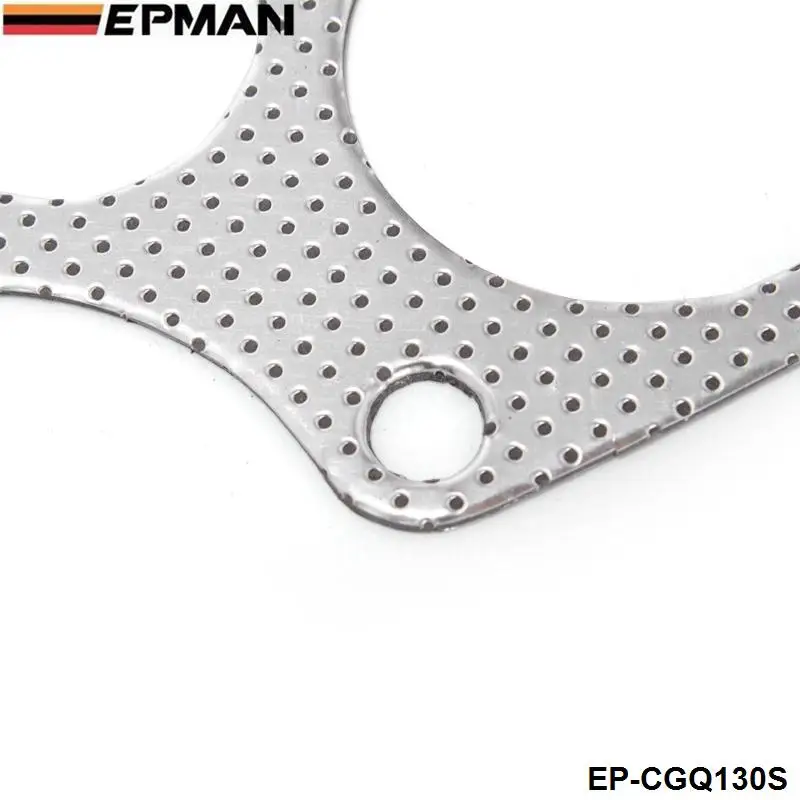 EPMAN 10PCS/LOT Aluminum Graphite Turbo To Downpipe Gasket For Mitsubishi EVO 1-3 / 4G63 EP-CGQ130S