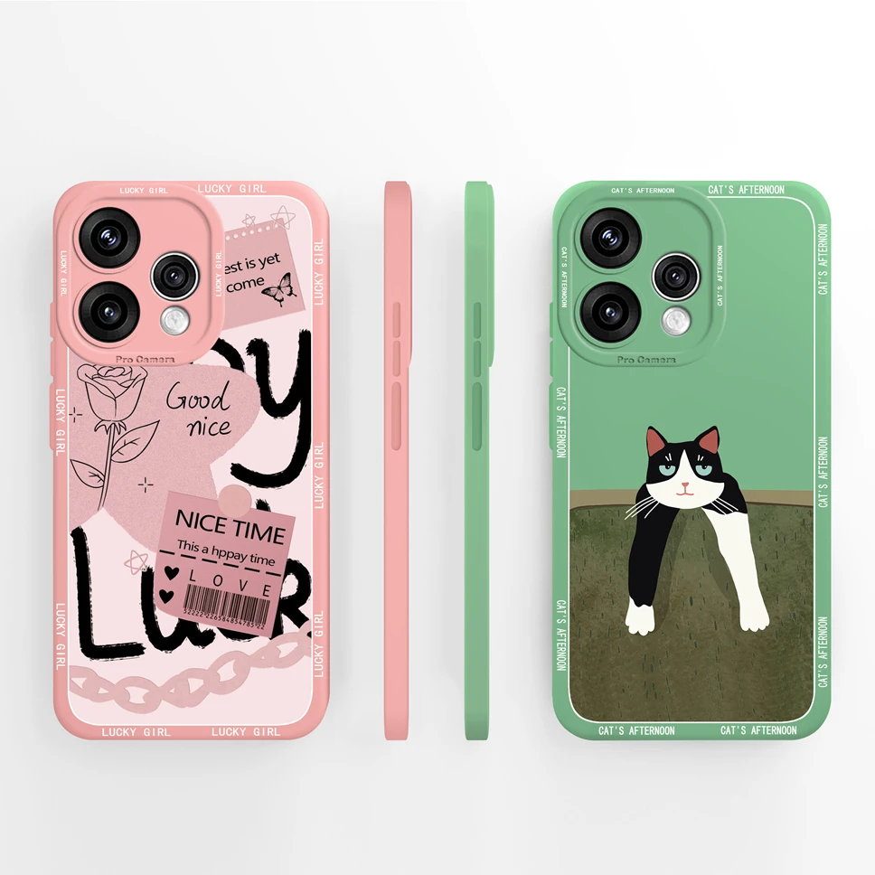 Pretty Flowers Soft Liquid Silicone Phone Case - Lightweight Cover