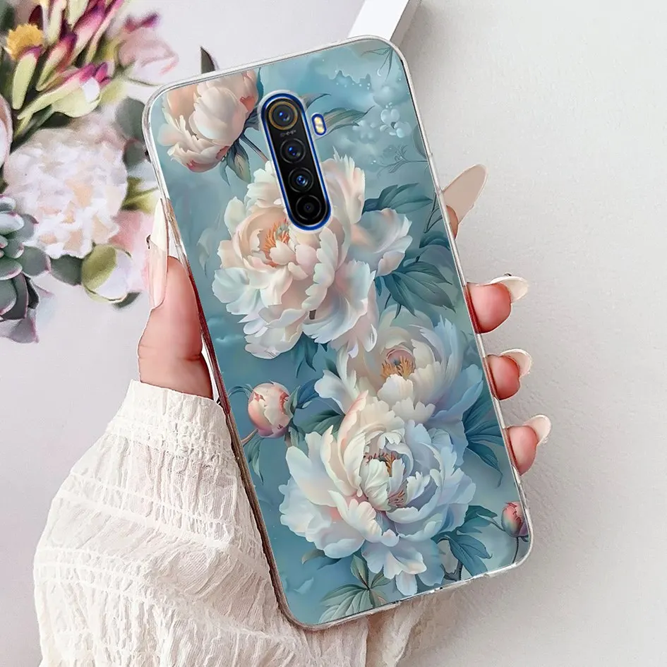 Fashion Flower Soft Silicone TPU Bumper Case - Enhanced Protection Cover