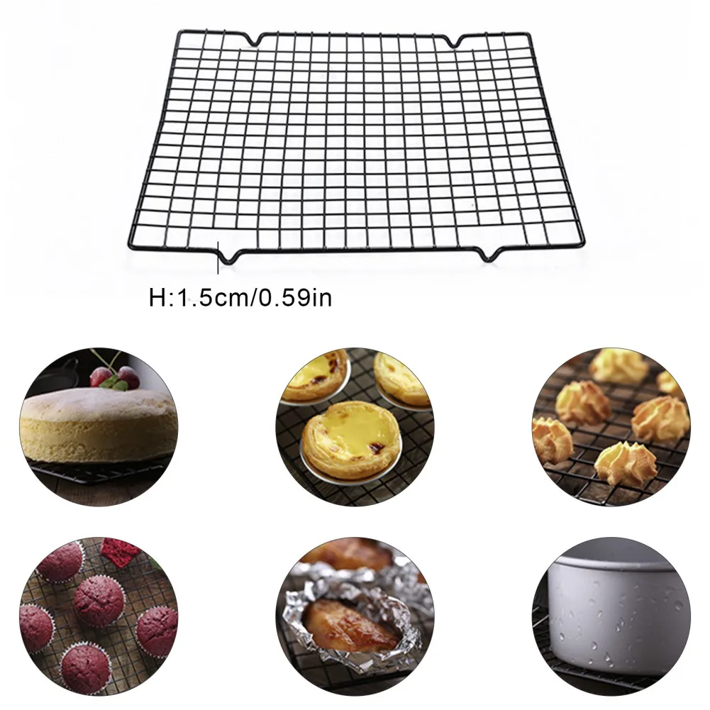 Stainless Steel BBQ Bread Cake Cooling Rack Drip Dry Rack Cooling Grid Baking Pan Household Baking Tools Kitchen Accessories Baking Cooling Rack