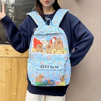 Cute Capybara Backpack, Large Capacity Multi-purpose Bag, Student/School Backpack, Gym/Travel Bag, Perfect Holiday Gift 1