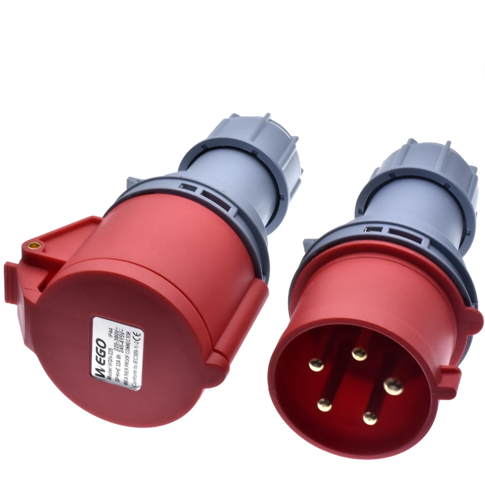 32A 5ピン 220V-415V IP44 3P+E+N 産業用電気防水オス/メスコネクタドッキング航空産業フィールドプラグとソケ 32A 5ピン  220V-415V 3P+E+N IP44 電源電気接続産業用プラグとソケット防水オスとメスコネクタ(225 32a 32A 5 ピン 220  V-415 V 3P + E + N IP44 電源電気接続 ... 防水産業用コネクタプラグ 5ピン 32A 380V-415V 3P+E+N IP44