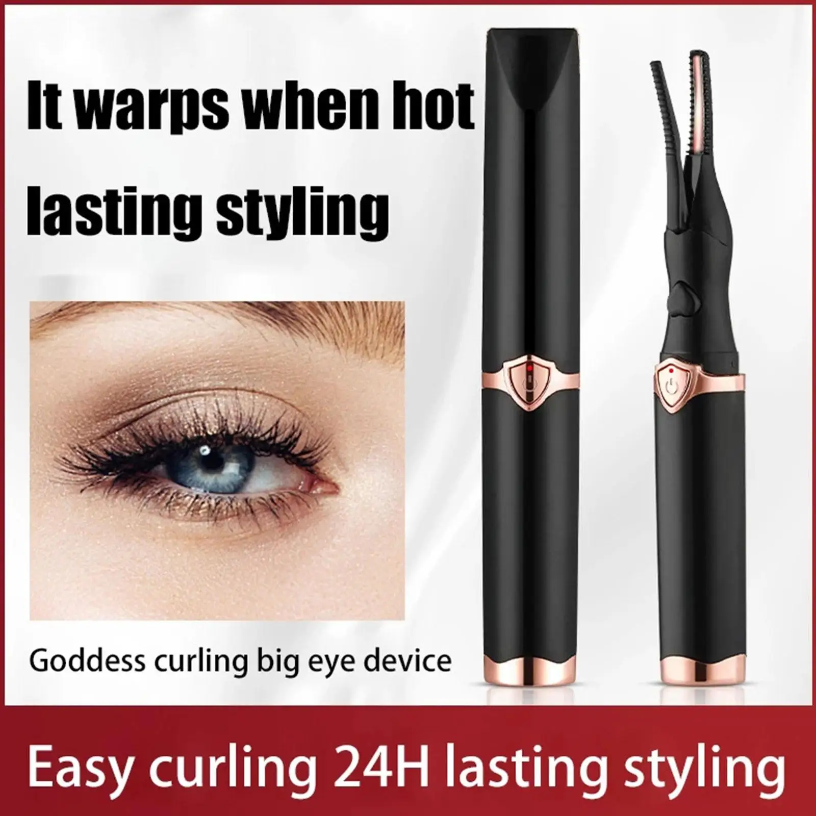 Electric Heated Eyelash Curler USB Rechargeable