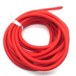 High Elastic Durable 8mm Solid Latex Rubber Band Rope (8mm red  5meters)