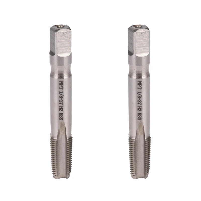 

Promotion! 2Pcs 1/8 Inch - 27 NPT Taper Pipe Tap 1/8 - 27 TPI Fits For Repair Work Maintenance New