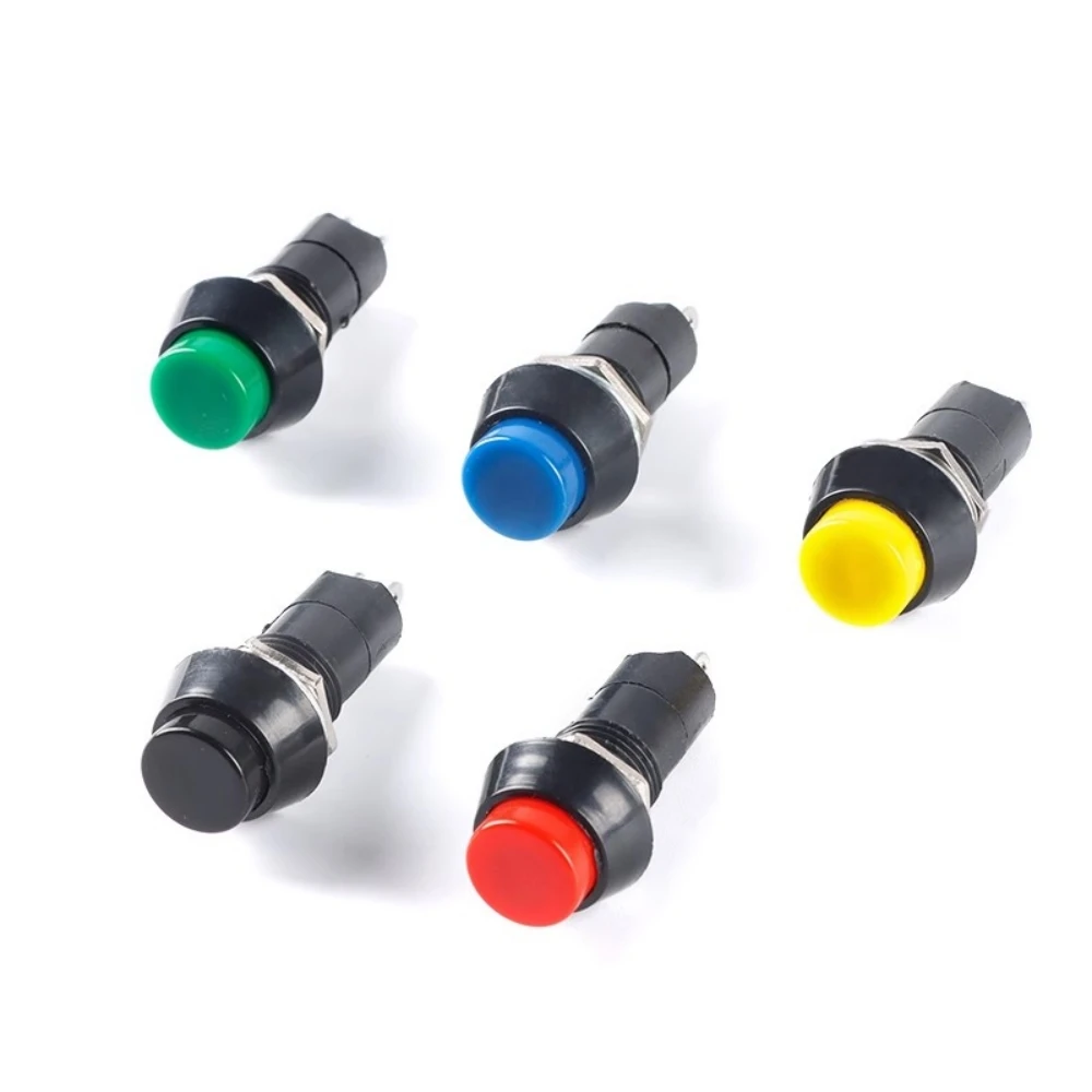 5pcs Pushbutton Switch PBS-11A/B with Lock/Reset 12mm 250V 3A Round Pushbutton Switch