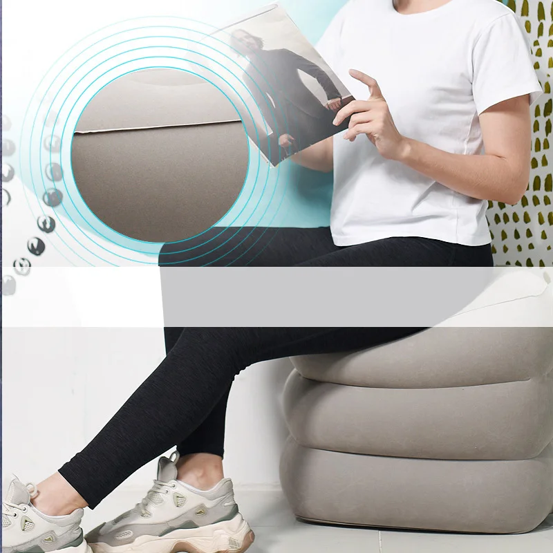 Inflatable Footrest Footstool Airplane High Speed Train Sleeping Chair For Car Office Home Outerdoor Comfortable Accessories
