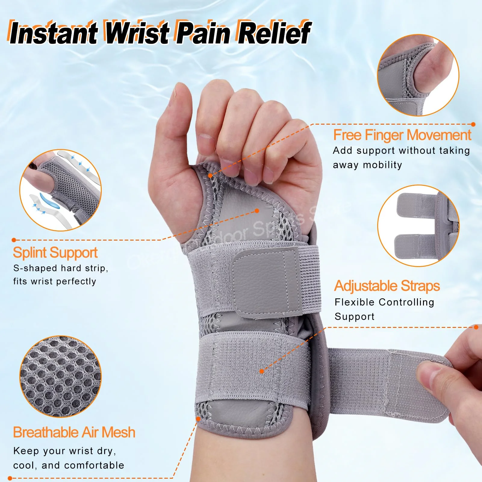 Orthopedic Wrist Guard Protector Support 1-2PC wrist brace wrist guard wrist support band wrist support