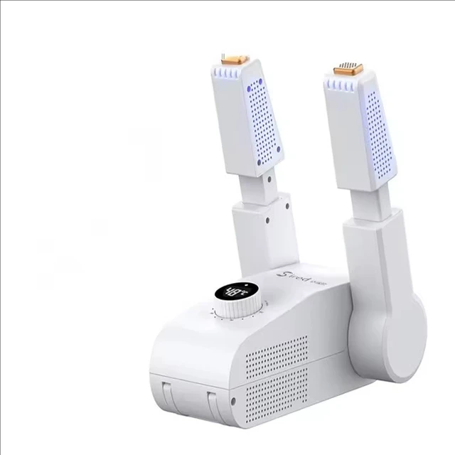 Shoe Dryer Heater Rose Salt Purple Light Antibacterial Deodorant Sterilizer Household Smart Timer 360° Boots Gloves Socks 6