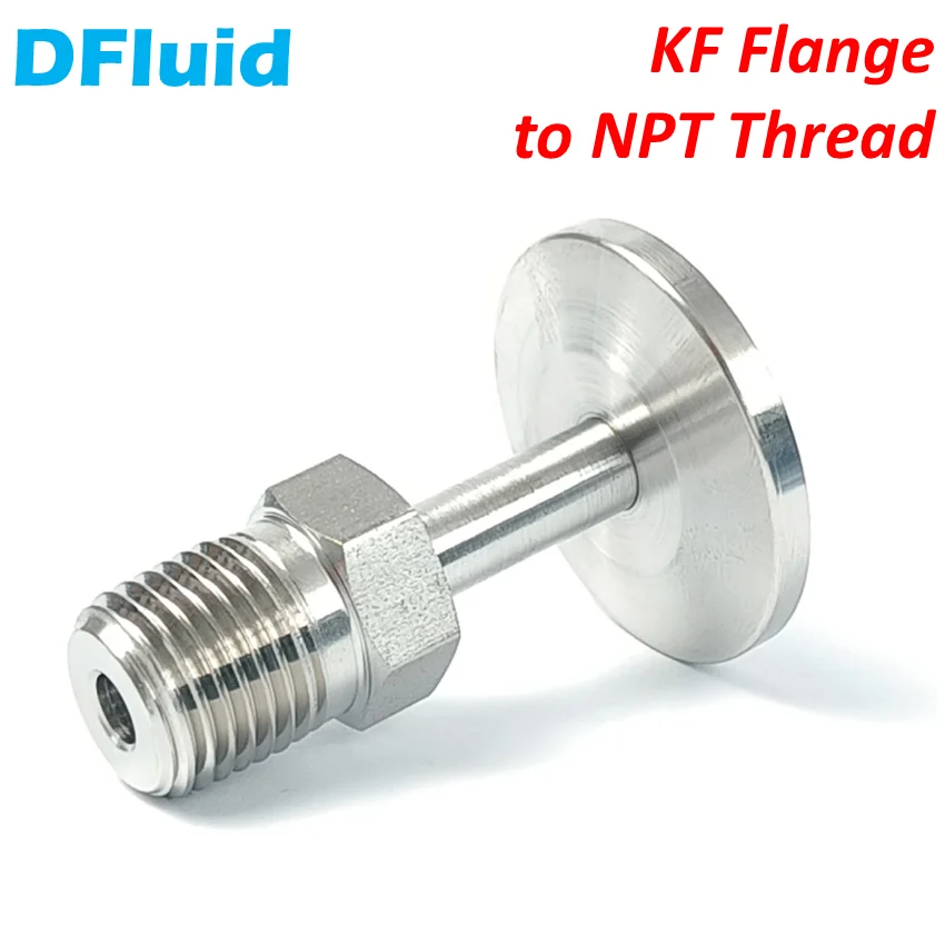 KF 플랜지-수컷 NPT 암나사 피팅, KF16 KF25 KF40 KF50 1/8 1/4 3/8 1/2 인치 스테인레스 스틸 316, Swagelok 교체