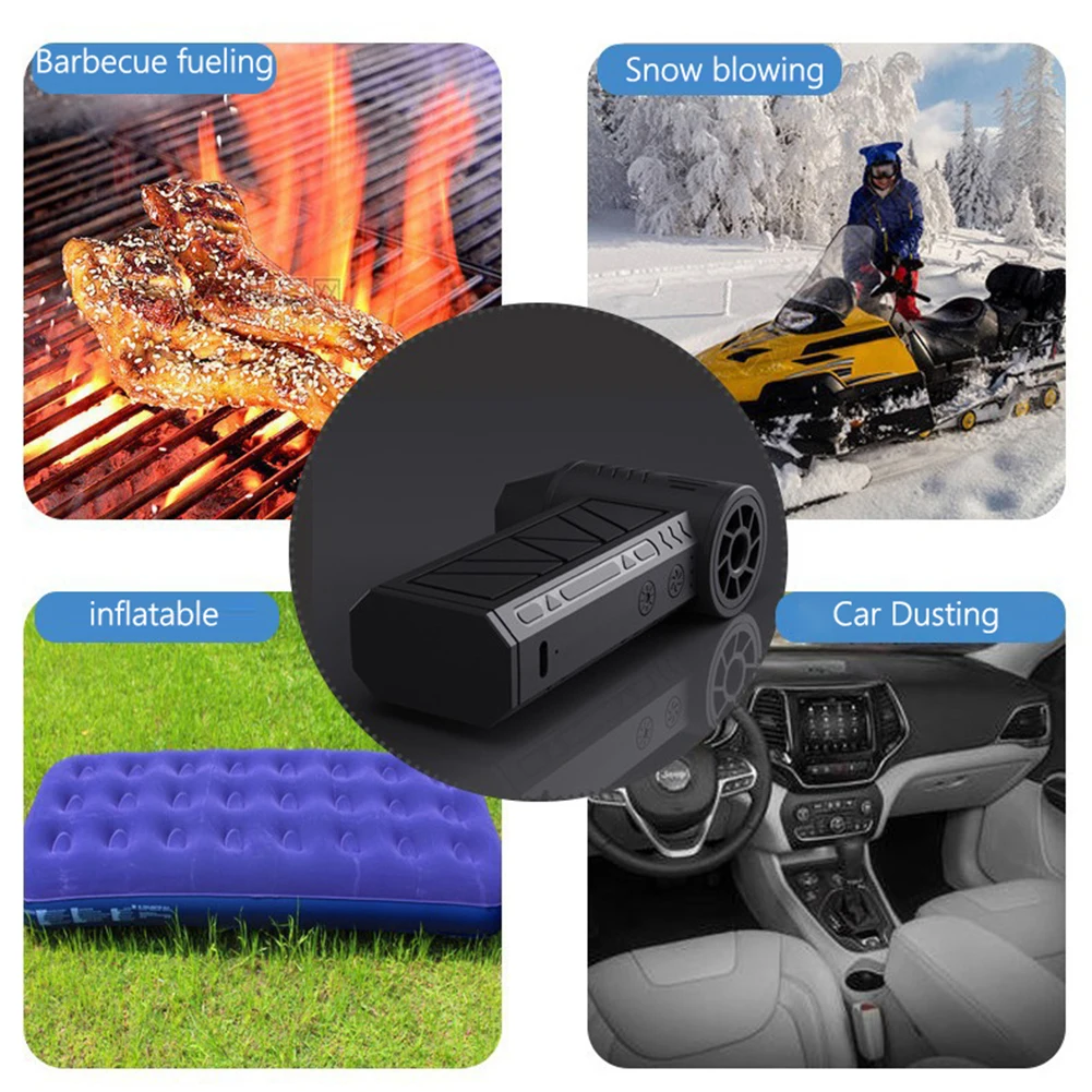 Power Mini Turbo Jet Fan Rechargeable Electric Air Duster 110000RPM Air Blower Jet Dry Blower For Computer Laptop Keyboard Clean