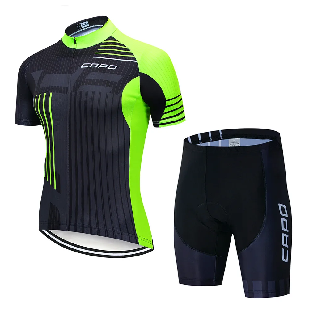 Cycling Clothes Man Summer 2025 CAPO Men's Clothing Bicycle Cycling Jersey Bike MTB Sports Professional Shirt Bib Shorts Suit