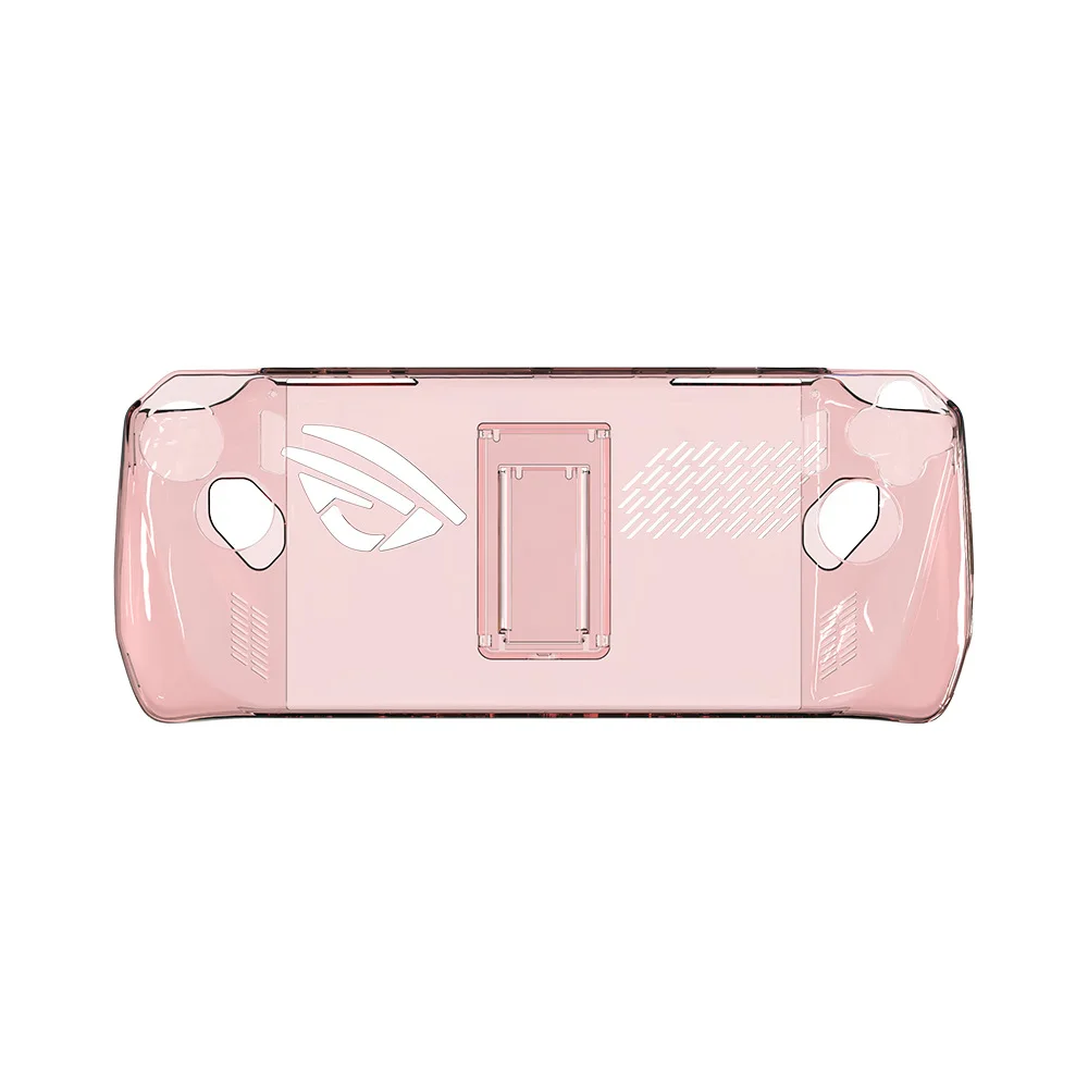 For Asus ROG Ally Transparent Case Shockproof Game Console Cover With Bracket Sweatproof Protective Cover Gaming Accessories