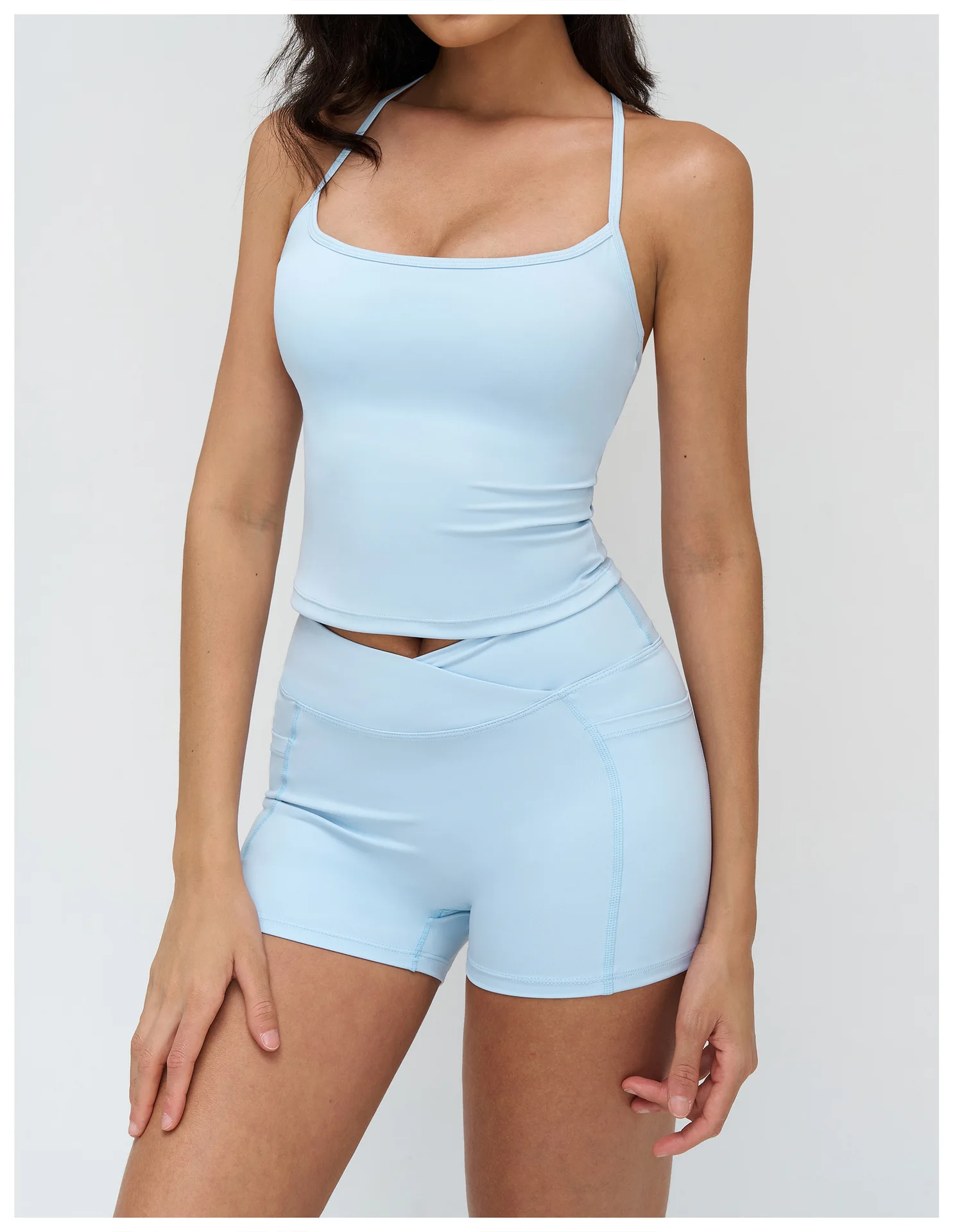 Débardeur Yoga Push-Up Col Carré