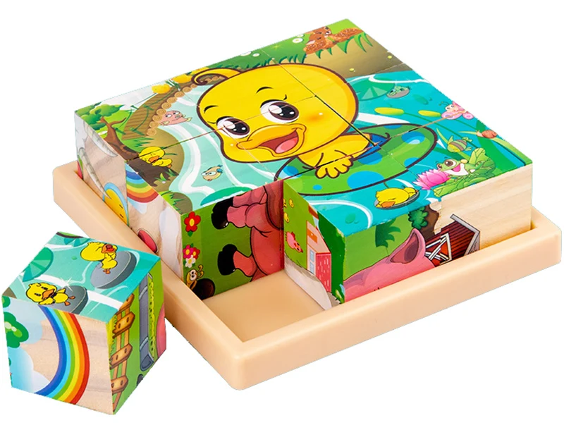 Jouet éducatif Puzzle 3D en bois pour enfants