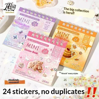 24 Pezzi/Pacco Adesivi Decorativi Kawaii per Scrapbooking, Collage e Diari, Decorazioni Carine per Artigianato