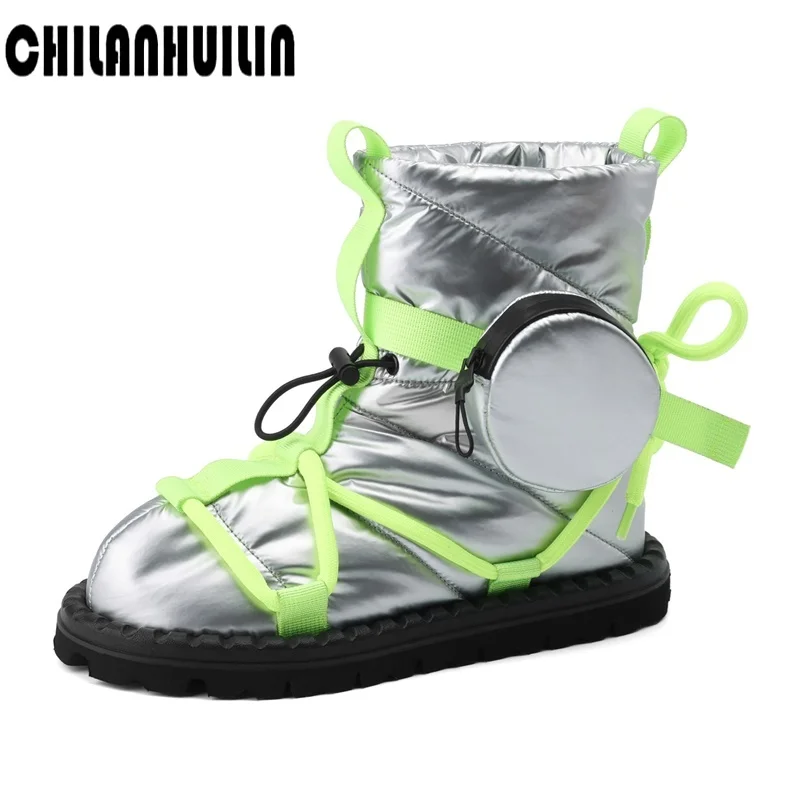 

classic cross strap warm boots bag australia women winter snow boots down flat ankle boots woman platform casual outdoor shoes