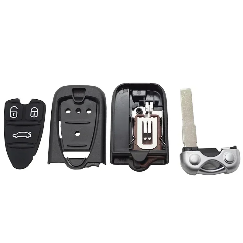 Cocolockey Smart Car Key Shell for Alfa Romeo 159 BRERA 156 SPIDER 3 Buttons Remote Key Fob with Battery Holder New Blade