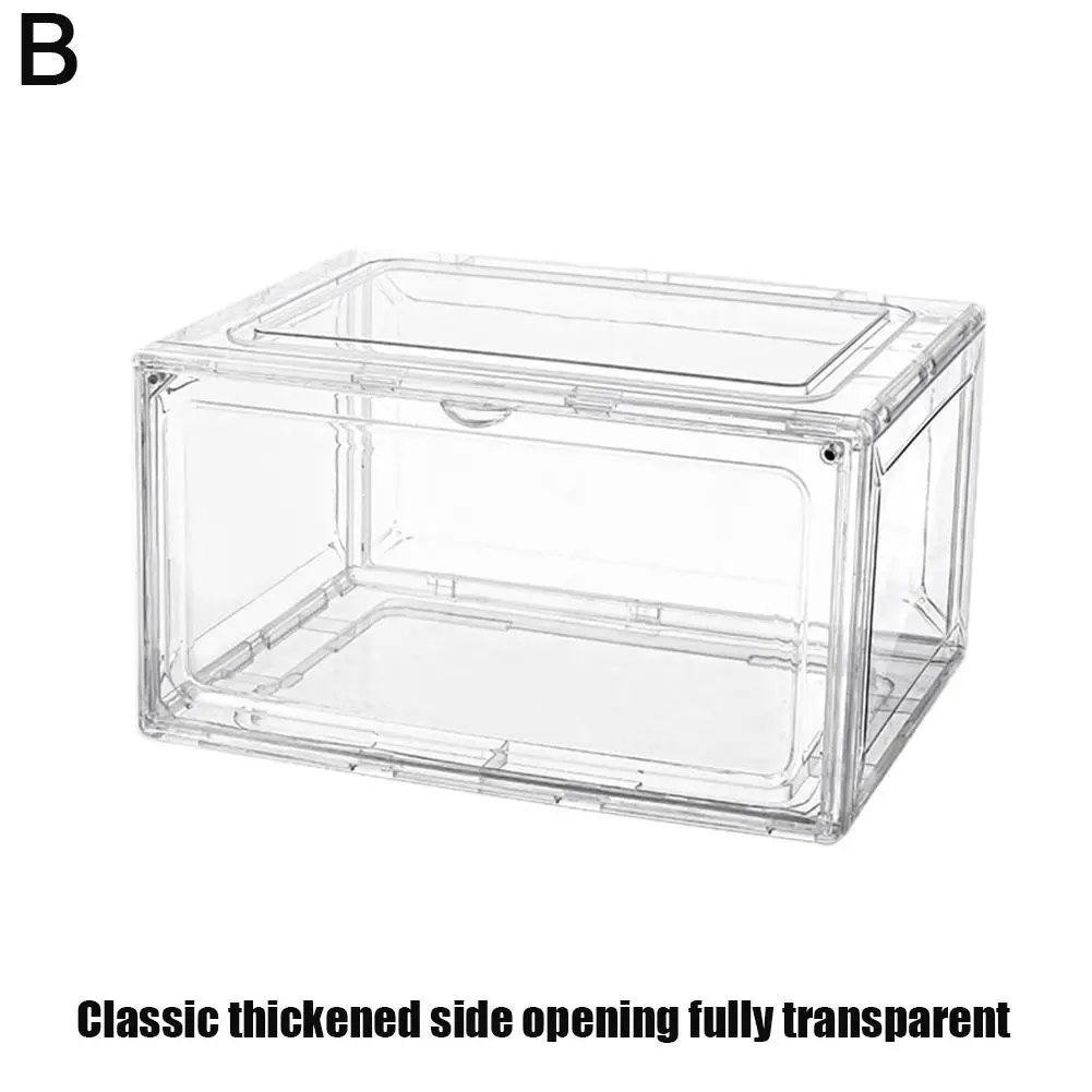 Thickened Transparent Shoe Box Flip Plastic Shoe Box Shoe Cabinet