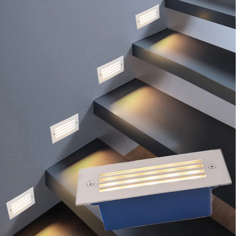 5W LED Underground Lamp Recessed Stair Paitio Inground Spot Lights Floor Garden Landscape Wall Outdoor Light 85-265V/DC12V