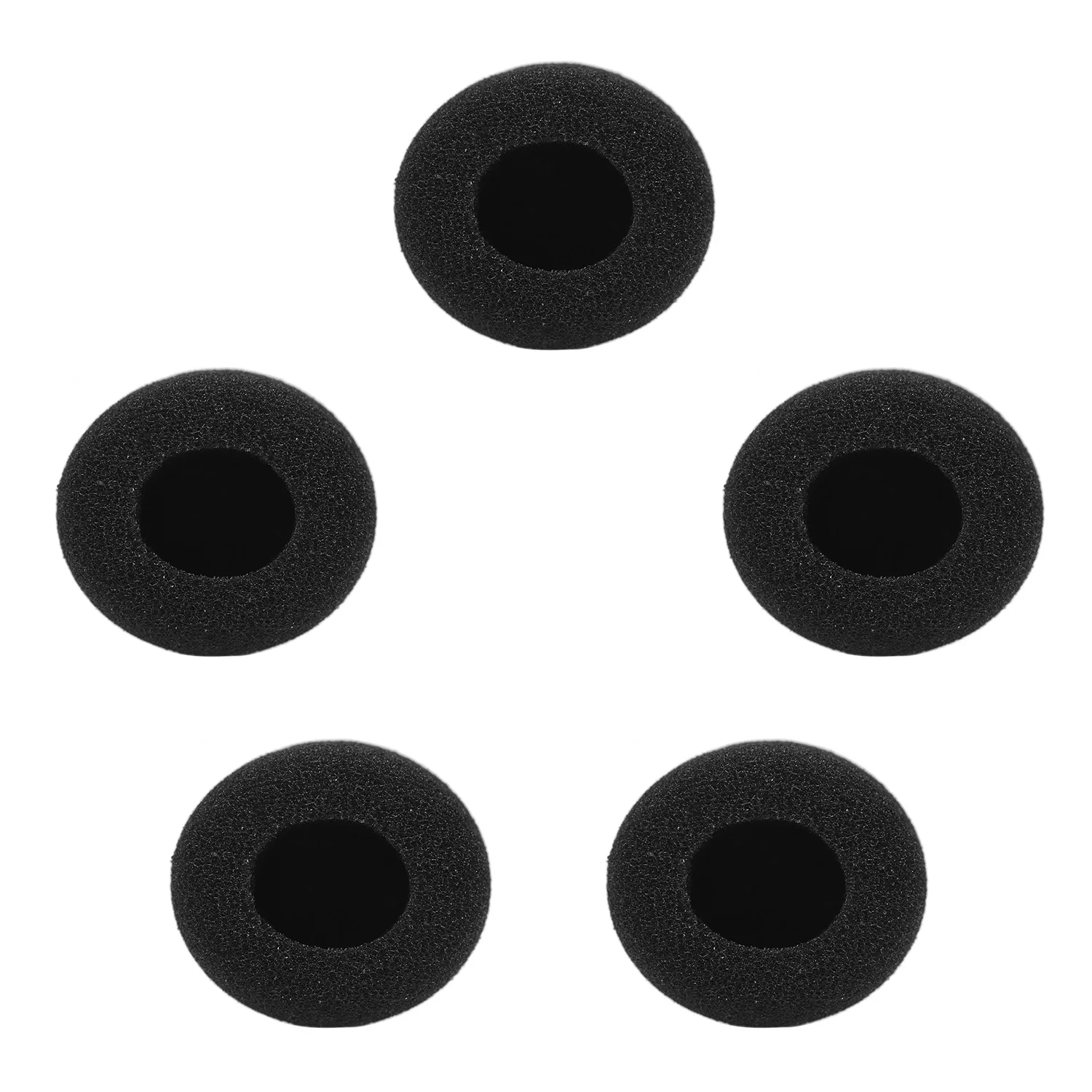 5pcs Mini Microphone Windscreens Mic Foam Covers for Lapel Headset Microphone Black Colors of Windscreens Accessories