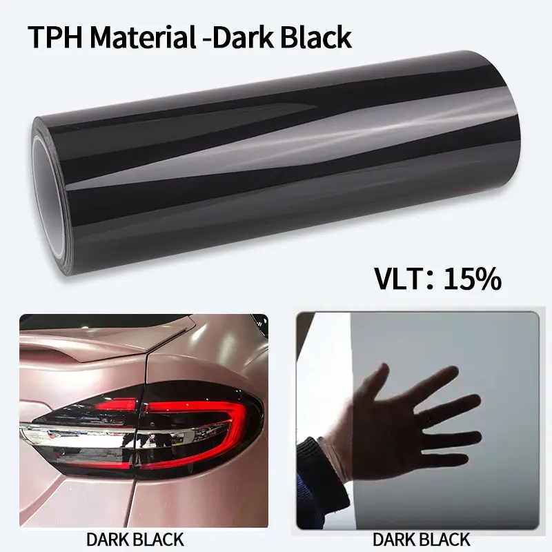 Car Headlight & Taillight & Fog Light Lamp wrap Film Smoke Black TPH PU PPF Protective Film For Car Styling Motorcycle Decorate - Image 15