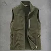 Men's Tactical Softshell Vest Outdoor Windproof Sleeveless Fleece Jacket for Travel Hiking Running Golf Fishing Vest Waistcoat 1