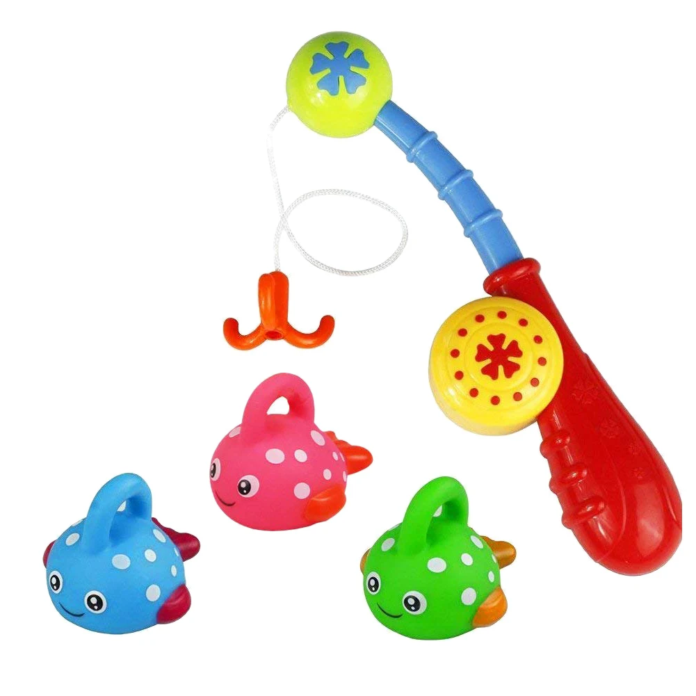 

Игрушки для ванны для малышей, красочные плавающие рыболовные игры с рыбкой и удочкой, аксессуары для ванной комнаты, время ванны для детей