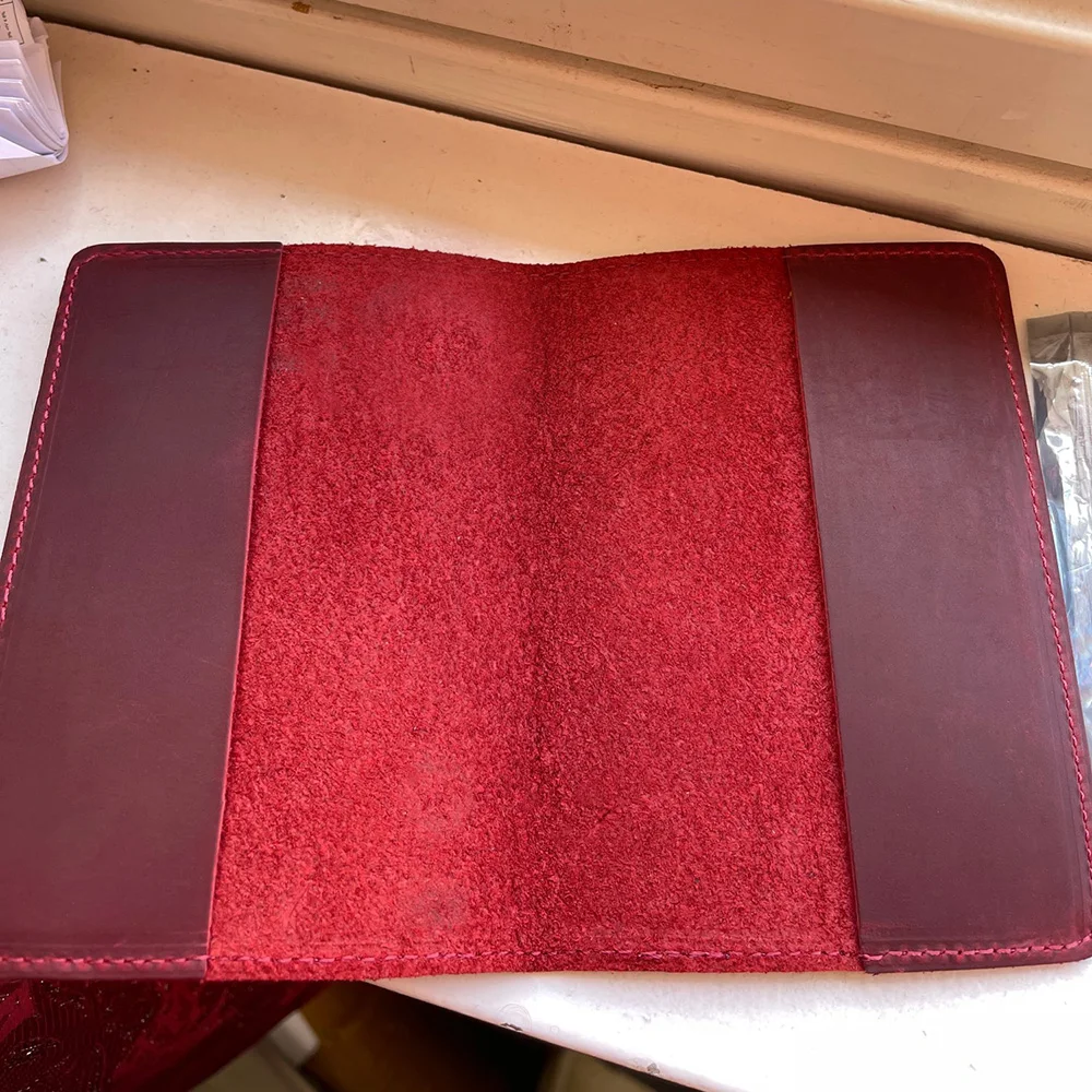 Custodia per passaporto unisex in vera pelle Portogallo Portafoglio da viaggio con custodia protettiva per passaporto portoghese in mucca retrò - immagine 5