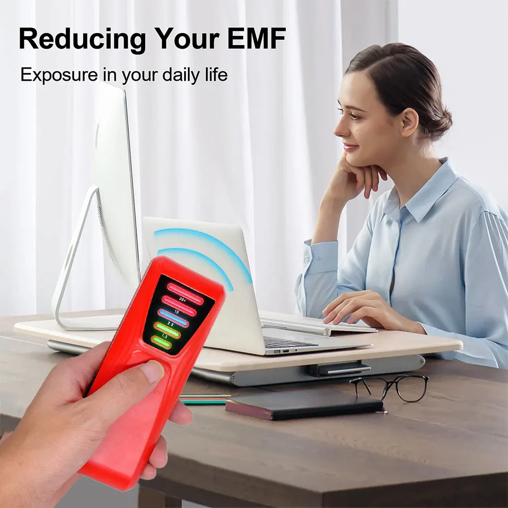 EMF Meter Electrical Radiation Tester Battery Powered Handheld Digital EMF Detector High Accuracy for Industrial Construction