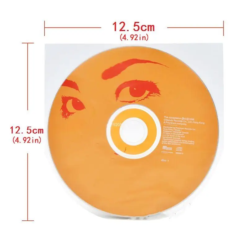 100Pcs/bag Thickened Material Inner Sleeves Record Protective Bag Cover for DVD Disk for VCD Record Accessories