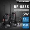 1/2 Stuks Baofeng Walkie Talkie Upgrade BF-888S Plus Lange Afstand Uhf 430-440Mhz Draadloze Kopieerfrequentie Type-C Oplader Twe 4