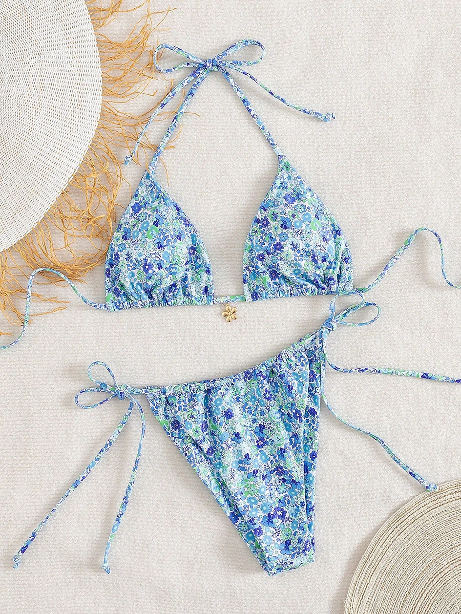 Costume da bagno donna micro bikini - Vista completa set