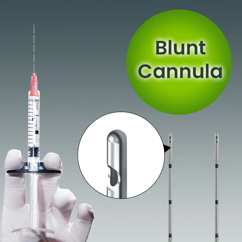 Disposable cannula needles Disposable needles Beauty needles Micro Tip Blunt Cannula for Filler 18G 20G 21G 22G 23G 25G 27G 30G Disposable Sterile Nose/Lip Micro Cannula 50pcs