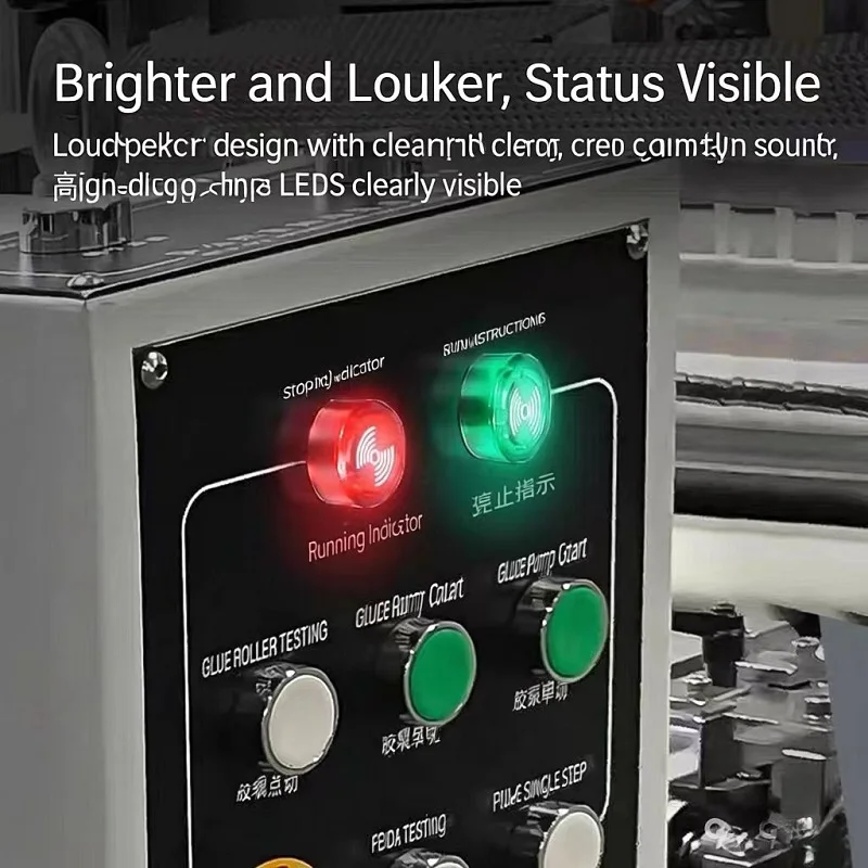 플래셔 부저 AD16-22SM 조명이 있는 간헐식 LED 알람, AC 220V/380V, DC 12V/24V 설치 직경 22mm